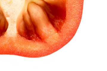 Sweet red pepper, close-up, vegetables-the concept of healthy food