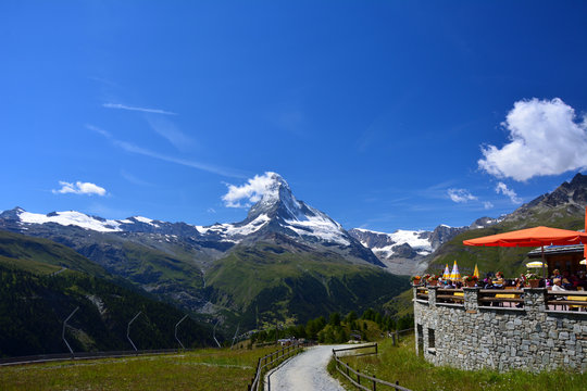 Matterhorn in summer - Sunnegga, Zermatt, Switzerland