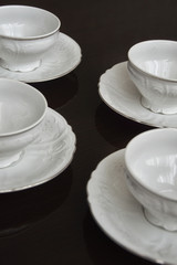 cups and saucers