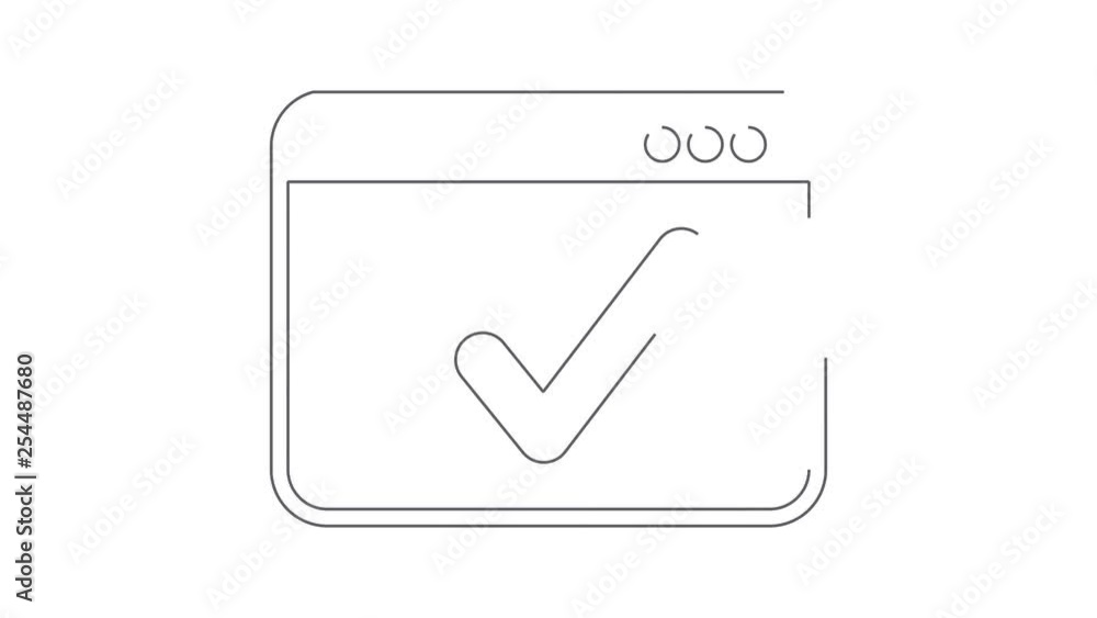 Poster check on computer window