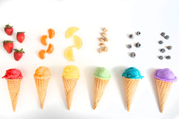 Fototapety  Ice cream colors