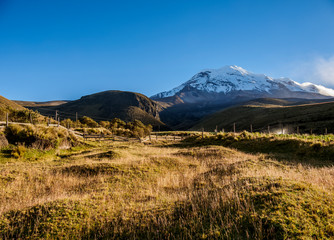 Obraz premium Chimborazo Volcano, Chimborazo Province, Ecuador