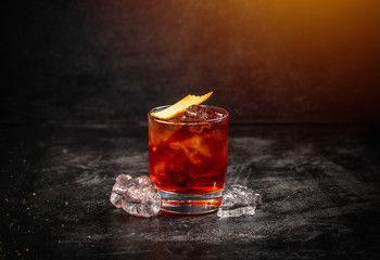 Classic cocktail Negroni