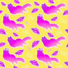 Zine cat pattern