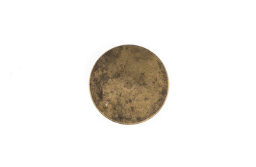 copper coin , shield