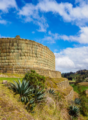 Obraz premium Temple of the Sun, Ingapirca Ruins, Ingapirca, Canar Province, Ecuador