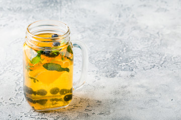 Orange Blueberry Detox Water