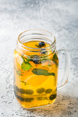 Orange Blueberry Detox Water