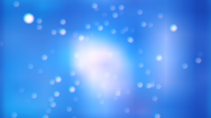 Illustration of a bokeh effect from blurred highlights and reflections on colorful background