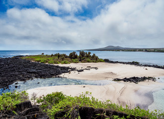 Landscape of La Loberia, Floreana or Charles Island, Galapagos, Ecuador