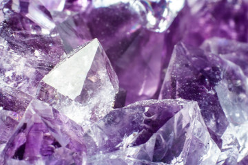 Abstract background texture of natural crystal amethyst