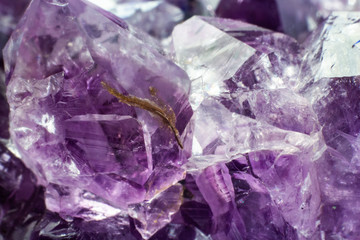 Abstract background texture of natural crystal amethyst