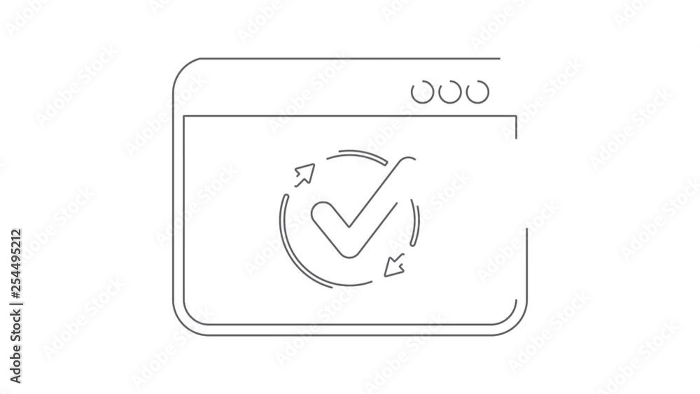Poster checked synchronization icon