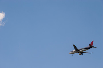 Airplaine in sky