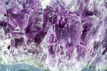 Abstract background texture of natural crystal amethyst