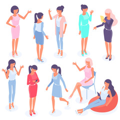 isometric  vector people