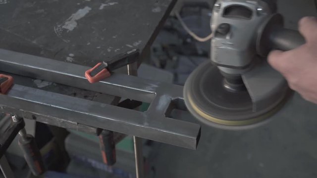Polishing steel detail