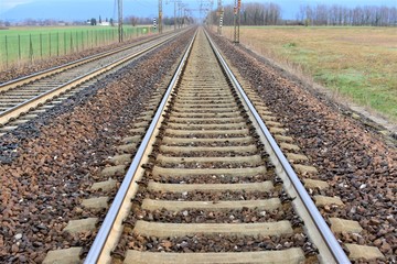 railway in the field