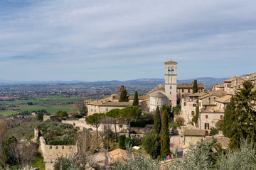 View from Assisi, Umbria, Italy