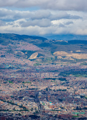 Cityscape from Monserrate Mountain, Bogota, Capital District, Colombia