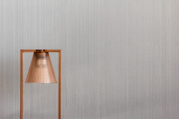 Modern, copper lamp