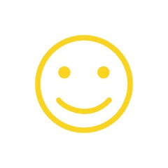 Smile Icon. Happy face symbol for your web site design