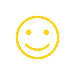 Smile Icon. Happy face symbol for your web site design