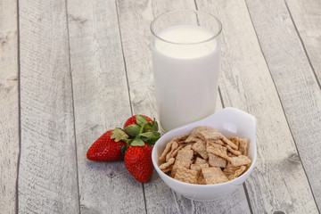 Wheat flakes for breakfast