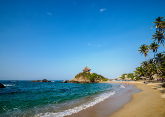 El Cabo San Juan del Guia beach, Tayrona National Natural Park, Magdalena Department, Caribbean,...