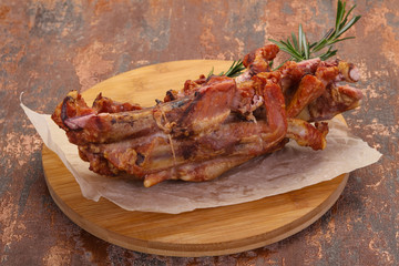 Smoked pork ribs