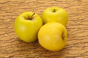 Yellow ripe apples