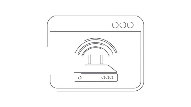 Internet modem window