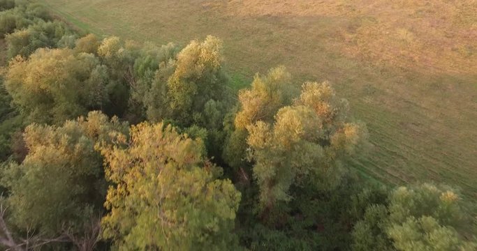 Aerial shot, Panoramic view in Hungary