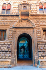 Fototapeta premium Close-up on the detail of architecture in Bologna, Italy