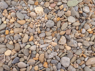 Coloured Stone Mosaic on the Beach