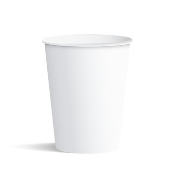 White Paper Cup Mockup 