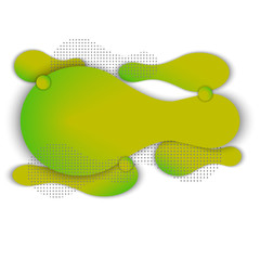 Abstract color liquid shape