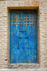 Puerta rústica de madera