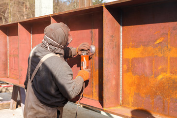 Cutting steel heavy industry by electric flex