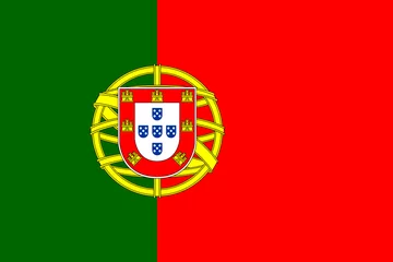 Fotobehang Flag of Portugal. Official colors. Correct proportion. Vector © valyalkin