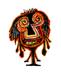 Tribal Cartoon Drawing Character