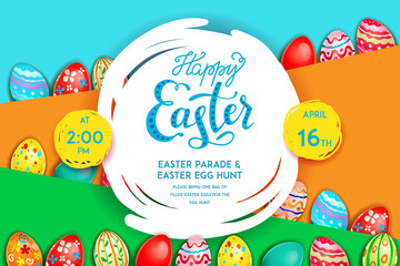 Easter holiday template