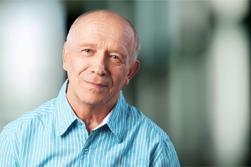 Handsome senior man standing