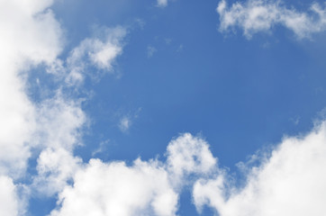 Obraz premium Cloudy blue sky, photo, environment 