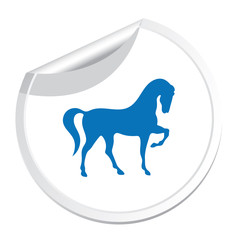 Horse silhouette icon