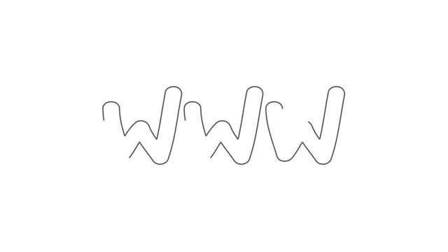 "WWW" stylized symbol