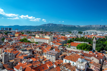 Fototapeta na wymiar Cityscape view of Historic Split, Croatia
