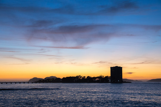Silueta de Isla de Toralla