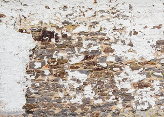 white old brick wall