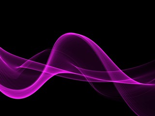 Abstract shiny color violet wave design element